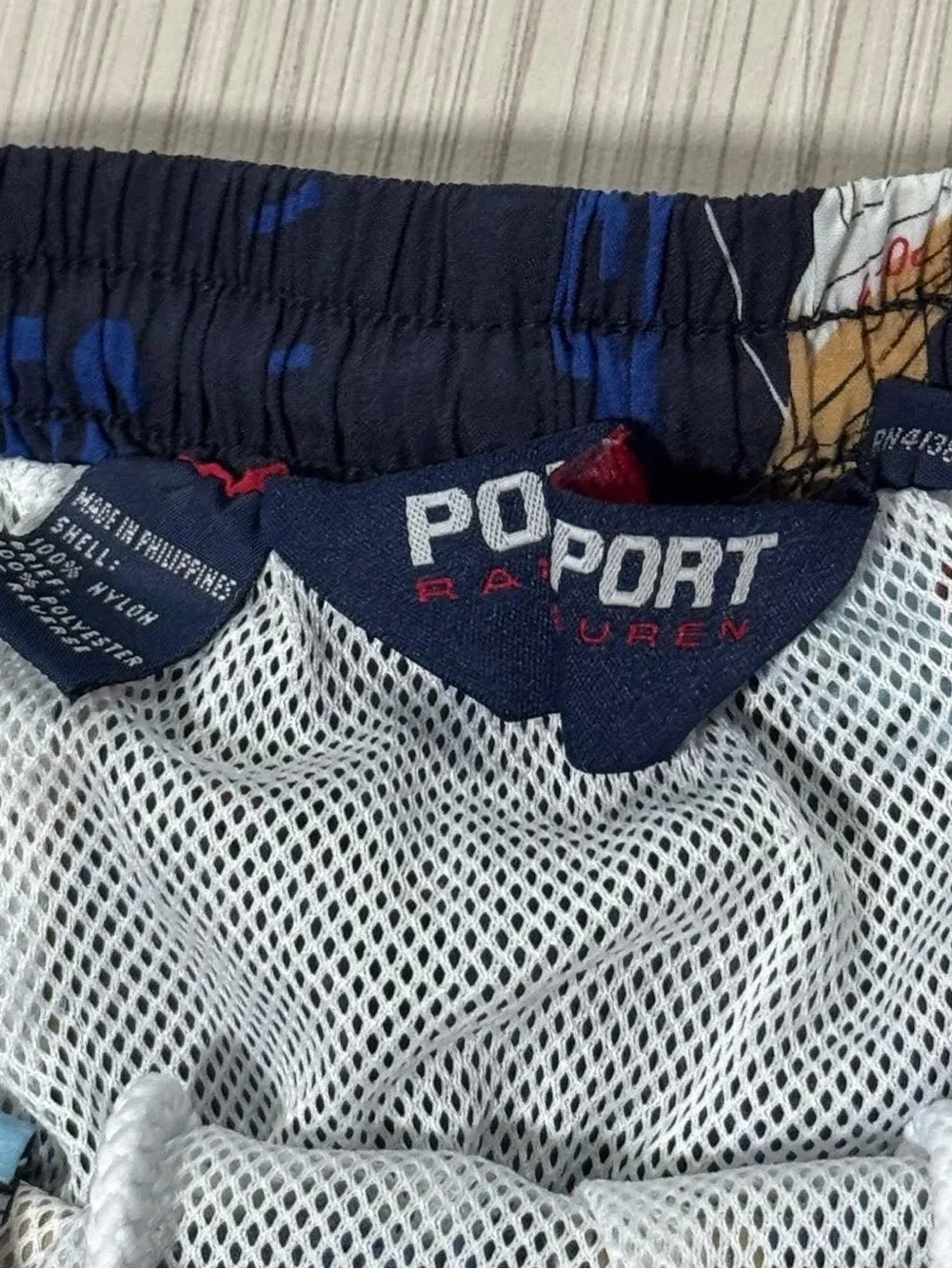 Vintage Polo Sport Ralph Lauren Sailing Swim Trunks (Size S)
